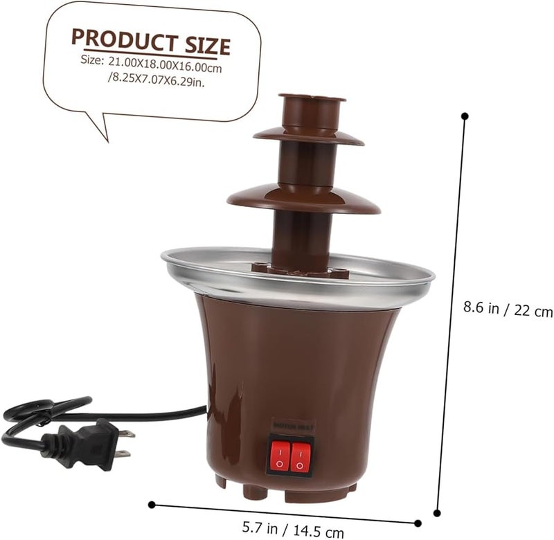 آلة نافورة الشوكولاتة كابيلوك 3 طوابق صانع فوندو لإذابة الجبن والشوكولاتة - Image 2